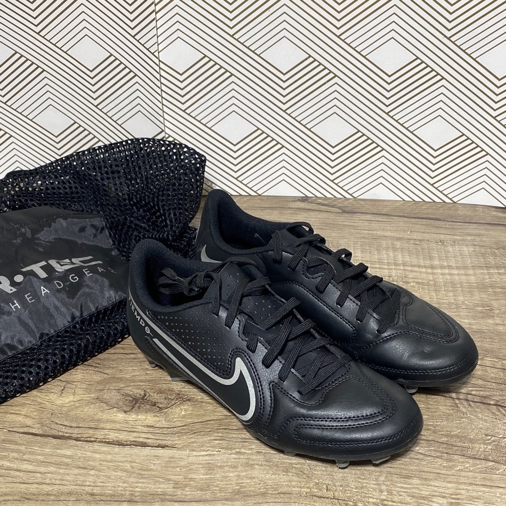 Nike tiempo Black Soccer Cleats